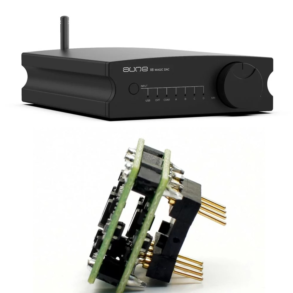 Aune X8 XVIII Bluetooth + Sparkos SS3602 - Forforstærker (stereo), D/A konverter DAC, Pakkerabat