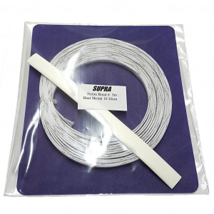 Supra Nylon Braid 8 Kit White - Nylonstrumpa 5m