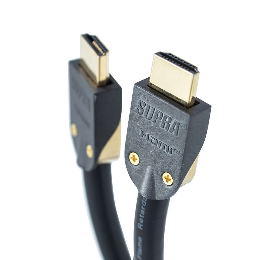 Supra HDMI 2.0 UHD4K FRHF Schwarz (6-15M) - HDMI kabel