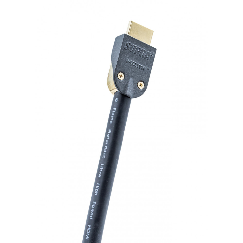 Supra HDMI 2.0 UHD4K FRHF Musta (6-15M) - HDMI kaapelit