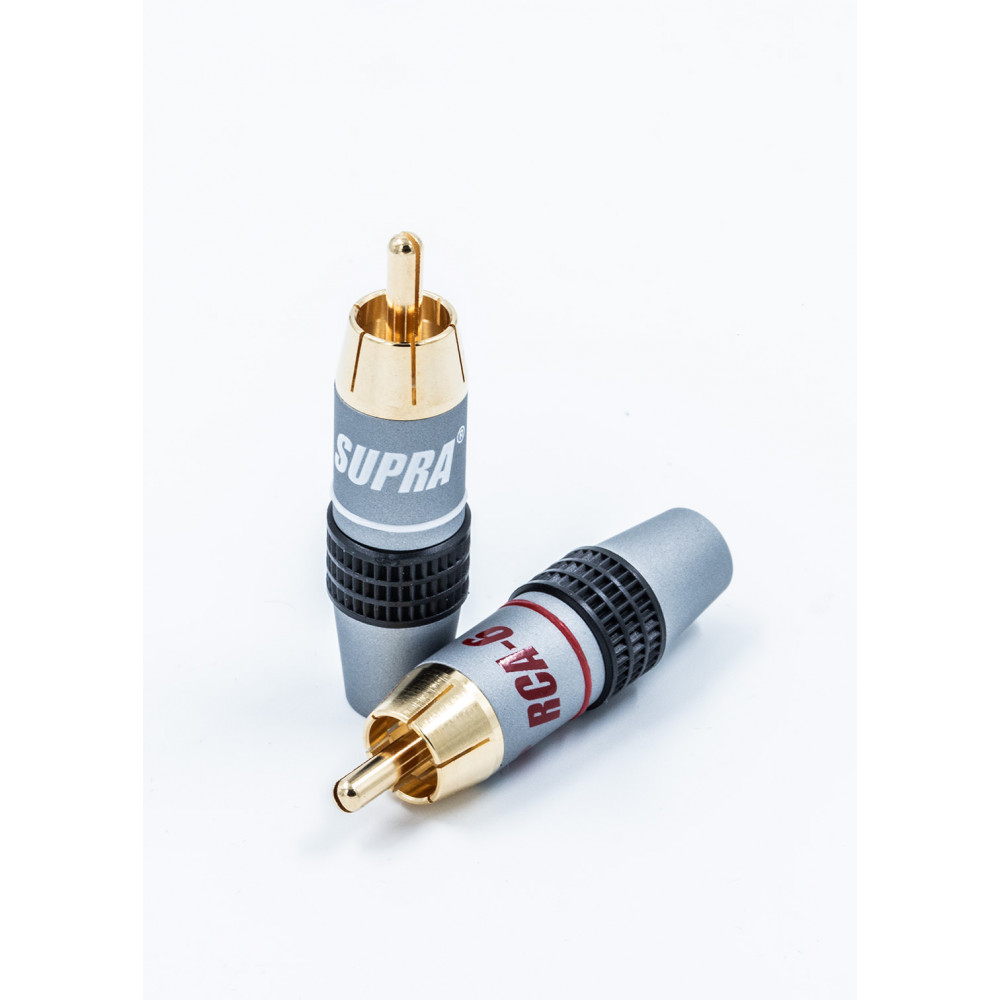 Supra RCA-6 RCA-Stecker (2er-Pack) - Kabelzubehör