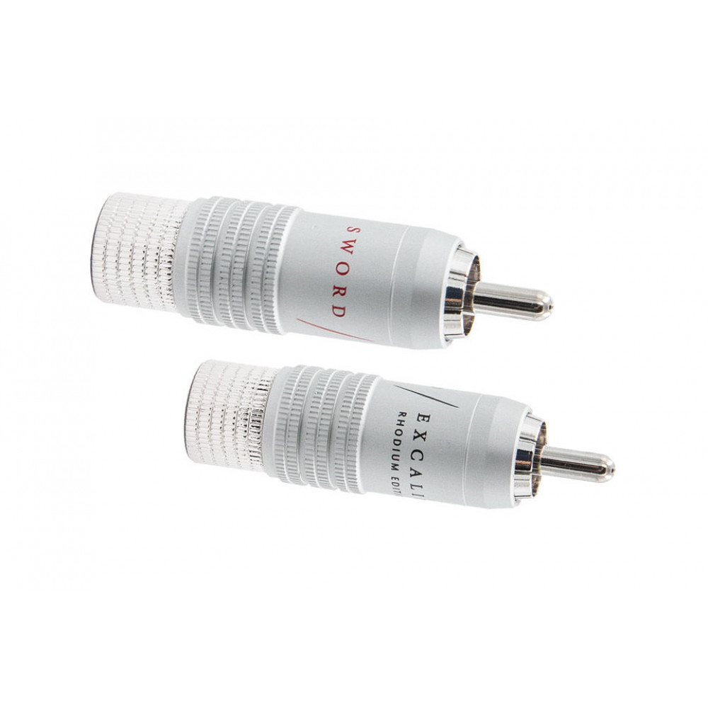 Supra RCA-8SL Rhodium RCA-kontakt (2-pack) - Kabeltillbehör