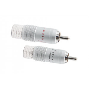 Supra RCA-8SL Rhodium RCA-Stecker (2er-Pack)