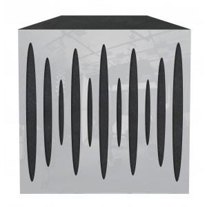 Sound absorber for wall - Bass trap 3D Puls Gloss